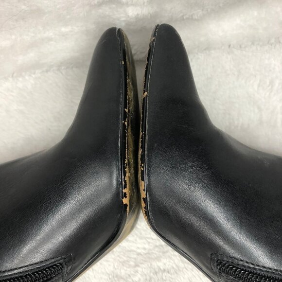 Alfani Black Leather Bootie Size 6 - Picture 10 of 10